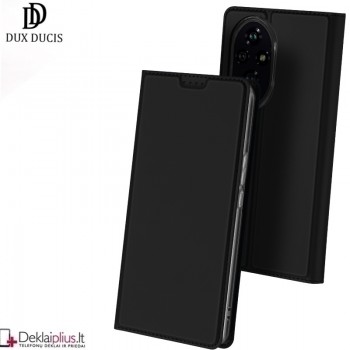 Dux Ducis Skin Pro dirbtinės odos dėklas - juodas (Huawei Honor 200)
